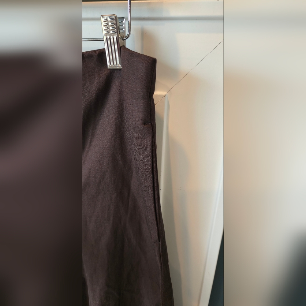 Madewell Paneled Midi Skirt in Cotton-Blend Twill #101 - Picture 6 of 11